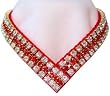 V is for Vogue Rhinestone Pet Collar : Color CRYSTAL AURORA BOREALIS : Size 4XL : Buckle Style Rhinestone Buckle
