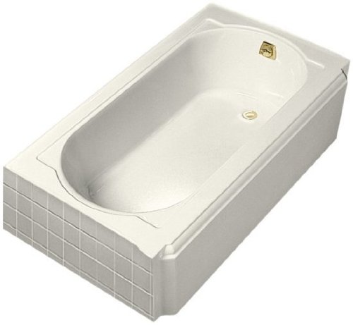 Kohler K724-G47-FD Cane Sugar Memoirs 5 Bubblemassage Baths with Right-Hand Drain and White Airjet