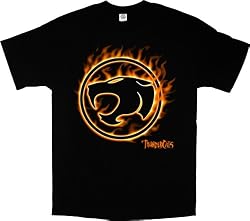 Thundercats Flame Logo Black T-Shirt Tee