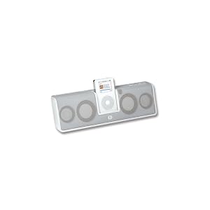 Logitech mm50 Portable Speakers for iPod - Portable speakers with digital player dock for iPod - white