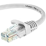 Mediabridge Cat5e Ethernet Patch Cable (100 Feet) - RJ45 Computer Networking Cord - White - (Part# 31-299-100B )