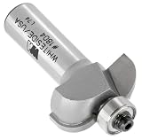 WHITESIDE MACHINE #1810 CARBIDE-TIP 2 FLUTE COVE BIT W/BEARING 1 RADIUS X 2-1/2"" DIA X 1" CL