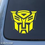 TRANSFORMERS AUTOBOT - Car, Truck, Notebook, Vinyl Decal Sticker #1036 | Vinyl Color: Yellow