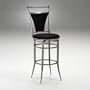 Hillsdale Cierra Black Swivel 30" High Bar Stool