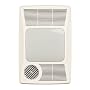 Broan 100HL Directionally-Adjustable Bath Fan with Heater and Incandescent Light