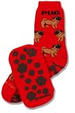 Pair of Pug Slipper Socks - Great Gift for Dog Lover