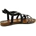 Nature Breeze Women's Slingback Ankle Buckle Open Toe Double Cross Strap Casual Sandal Shoes