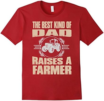 Men's Raises A Farmer Dad - Farmer Shirt 2XL Cranberry