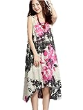 【TPGROWIN】 マタニティ ウェア ワンピース カジュアル チュニック 体型カバー 産前 産後 外出着 妊婦服 (XL, ローズ)