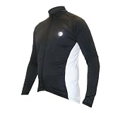 Tenn NEW Mens Winter Weight Cycle Race Jersey - Black/White