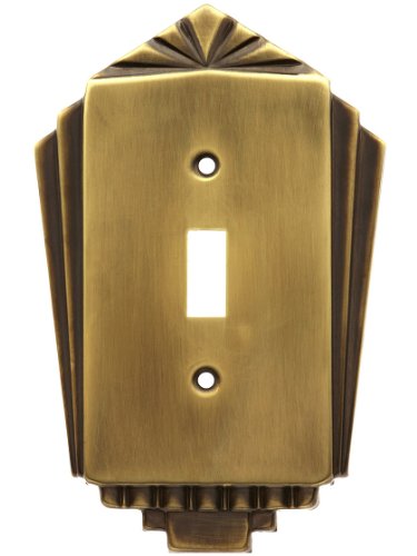 thanksgiving Stamped Single Antique By Hand Finish SwitchplateB005TBR472