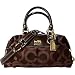 Coach Op Art Sabrina Satchel Duffle Bag Tote 12947 brown