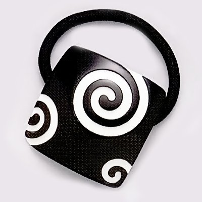 Caravan Twirl Black/White Elastic Pony 51 mm (Pferdeschwanz Halter) Preisvergleich