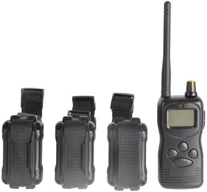 Shock Collar™ 1000m Remote Static and Vibration Remote Dog Collar and Electric Meter Stoper for 3 Dogs