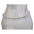 Girls Jewelry Sterling Silver Belly Chain from India Length 37 inches (b264a)