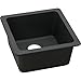 Elkay Quartz Classic ELG1515BK0 Black Single Bowl Dual Mount Sink