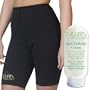 Delfin Spa Bio Ceramic Anti Cellulite Shorts & Anti Cellulite Cream (6 oz) Set - X-Large