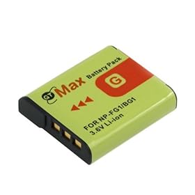 High Capacity InfoLithium NP-FG1 Replacement Lithium-Ion Battery for Sony Cybershot DSC-W290/ DCS-W290/B / DSC-W290/L / DSC-W290/T