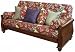 Sydney Traditional 100% Solid Hardwood Full Walnut Finish Convertible Futon Sofa Sleeper Bed Frame