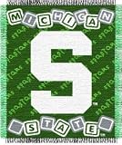 Michigan State Spartans 36x48 Woven Baby Throw Blanket - COLLEGE ATHLETICS Sports Merchandise
