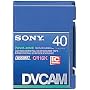 Sony PDVM-40ME Mini DVCAM Metal Evaporated Component Digital Video Tapes With IC Memory Chip