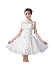 Girls Short Lace Applique 2015 Bridesmaid Dress 
