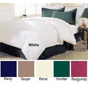 MARRIKAS 205TC Cotton Duvet Cover Set QUEEN NAVY