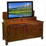 Grand Cay TV Lift Cabinet TV Lift Cabinet in Medium Wood