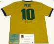 Pele Signed Brazil Shirt - Soccer - Authentic Celebrity Autographed