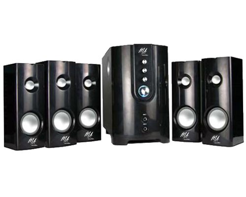 MA Audio MA5184 750 Watt Home 5.1 Powered Sub & Multi Speaker System