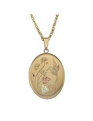 Black Hills Gold Jewelry by Coleman 10K Gold Hummingbird Locket
