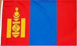 Mongolia National Country Flag - 3 foot by 5 foot Polyester (New)