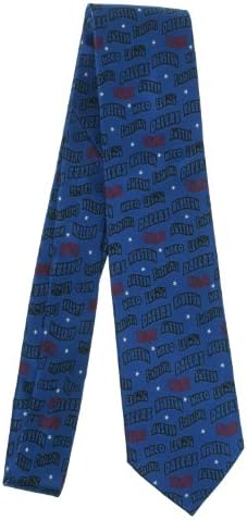 Privado Men's Texas Cities Necktie Medium Blue