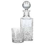 Godinger Dublin 6-Piece Crystal Whiskey Decanter Set ~ Godinger