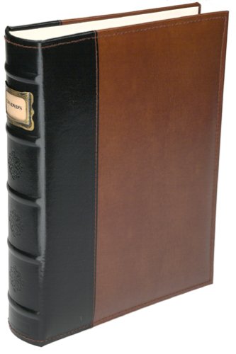 Electronics: American Covers 11320 Premium Leather CD/DVD Library Case Black/Brown