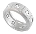 Jewelry : Sterling Silver Square Cut CZ Ring with Matte Finish