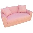 Sofa Sleeper&2 Pillows- Pink Chenille
