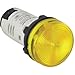 Schneider Electric XB7EV05GP , Indicator, Pilot Light, 22mm mnt, Integrated LED, Yellow, 120VAC