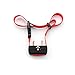 Oternal Electronic No Bark Control Dog Training Collar with Adjustable Sensitivity Control, Red Nylon Collar, an and Effective Pet Training Device for 25-120 Pounds Dog
