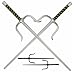 Sporting Goods : 15 Inch Sai Set - Choose Black or Chrome