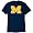 Michigan Team Edition Men's College Big Logo Tee ( sz. XL, Navy : Michigan )