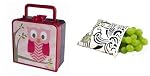 Itzy Ritzy Lunch Happened Bento Lunch Box with BONUS Snack Happened Bag (Hoot)