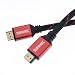 Duronic Redline 5010A/1 High Speed 1 Metre HDMI Cable - Red 1M HDMI to HDMI Heads