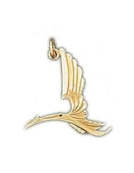Dazzlers Solid 14k Gold Duck Charm Pendant Available in three colors from jewelsberry (weights: 0.9 grams only)