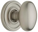 Baldwin 5425.150.IDM Egg Half Dummy Knob Set, Satin Nickel
