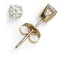 14k Yellow Gold Round Diamond Stud Earrings (1/4ct tw, J, I)