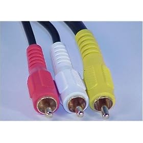 25 FT 3-RCA Stereo Audio Video A V AV Cable Patch 25ft by Philmore