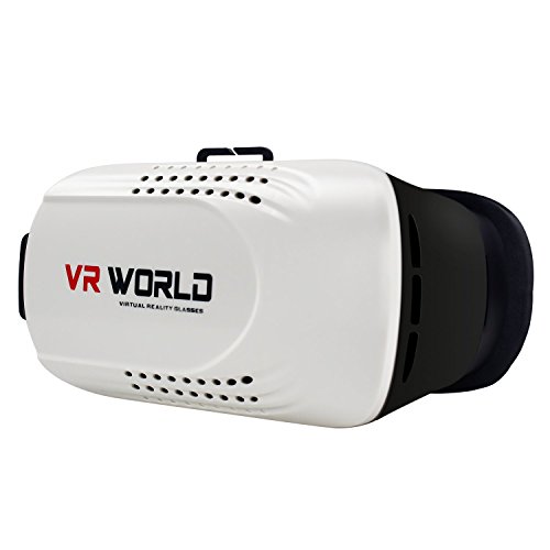 Virtual Reality Headset,R-just 3D VR Magic Glasses Box for Samsung Galaxy S7 edge,iPhone SE,iPhone 6s,Smart Phone,Suitable for IOS Android Cellphones White
