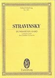 Concerto in E-Flat Major  Dumbarton Oaks : For Chamber Orchestra. Miniature Score