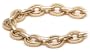 18k Yellow Gold Textured Oval Link Bracelet, 7.25"